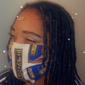 Egytian print face mask